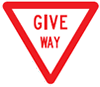 Give way sign