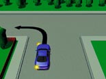 Picture of car turning left