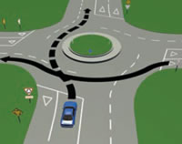 Picture of a mult-laned roundabout