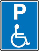 Mobility parking sign