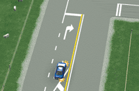 Picture of signalling when turning right