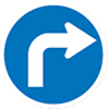 Turn right sign